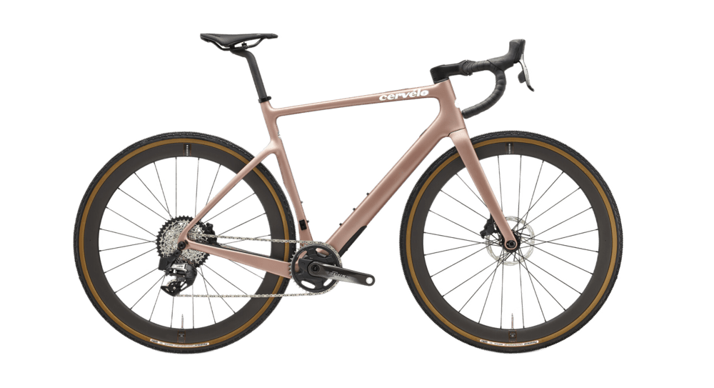 2023 Cervélo Aspero 5 - A gravel bike in subtle pink designed for versatile terrain