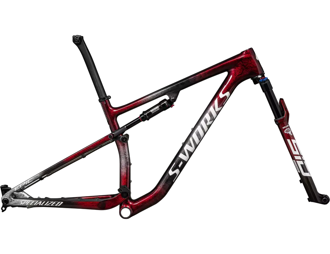 2023 Specialized Epic Frameset in shiny red - Lightweight FACT 12m Carbon frame
