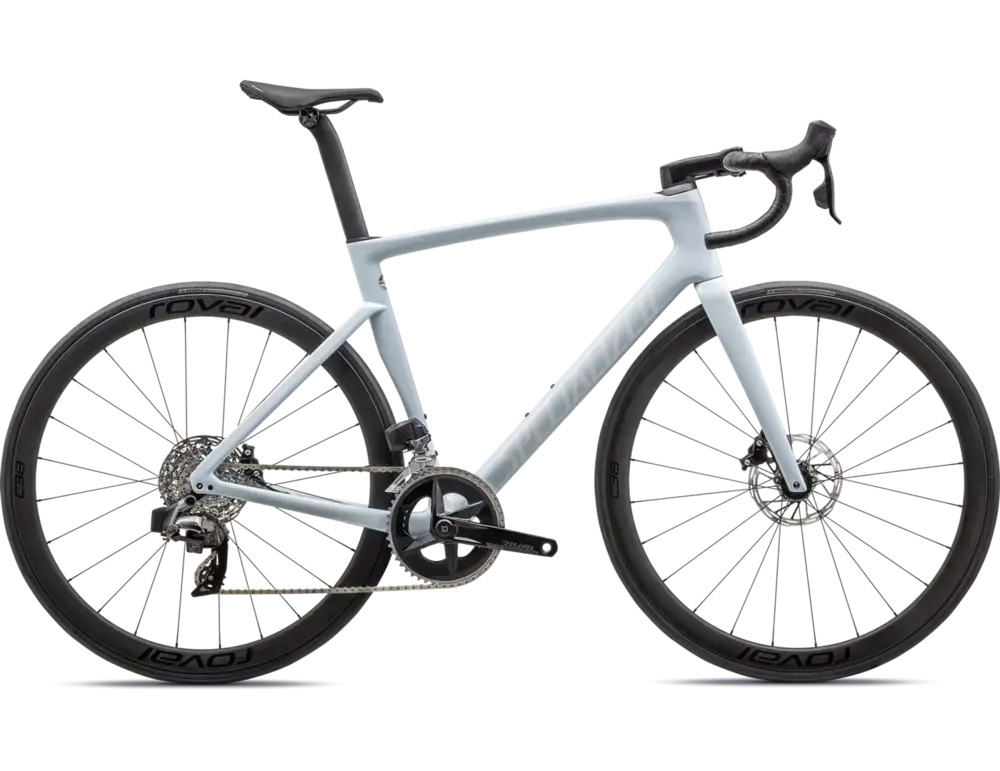 2023 Specialized Tarmac SL7 - Exceptional speed and performance in a stylish whitish grey and black design
