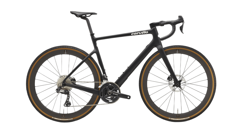 2023 Cervélo Aspero 5 - A gravel bike in sleek black colour designed for versatile terrain