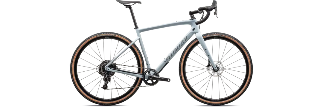 2023 Specialized Diverge - Versatile adventure bike for diverse terrains with a cool white colour