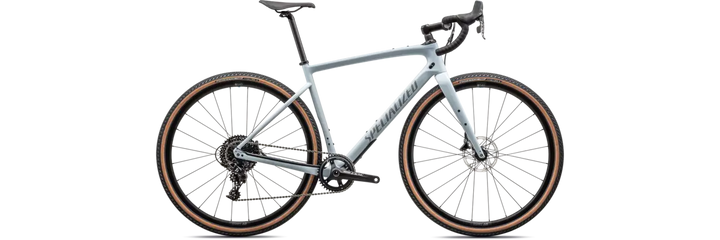 2023 Specialized Diverge - Versatile adventure bike for diverse terrains with a cool white colour
