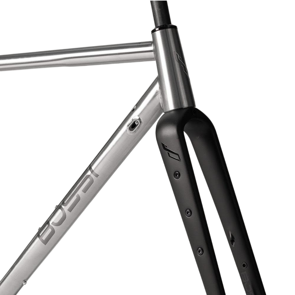 Precision-engineered road bike frame with smart Fork Blades
