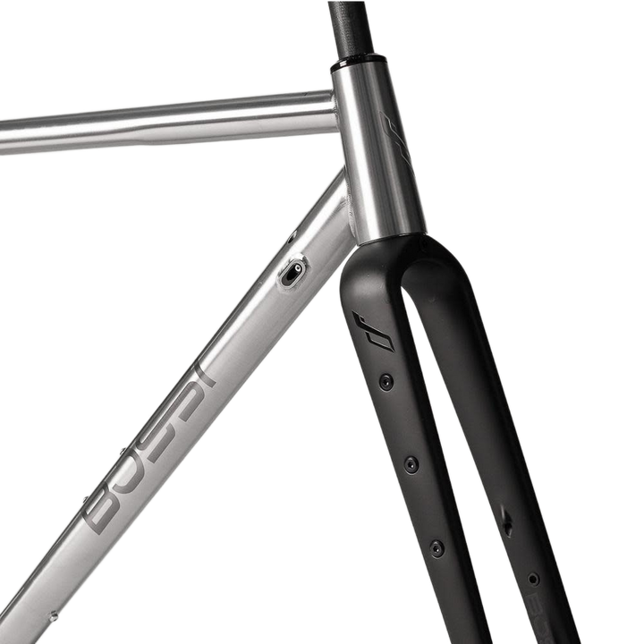 Precision-engineered road bike frame with smart Fork Blades